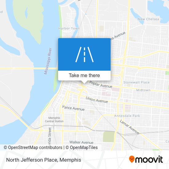 North Jefferson Place map