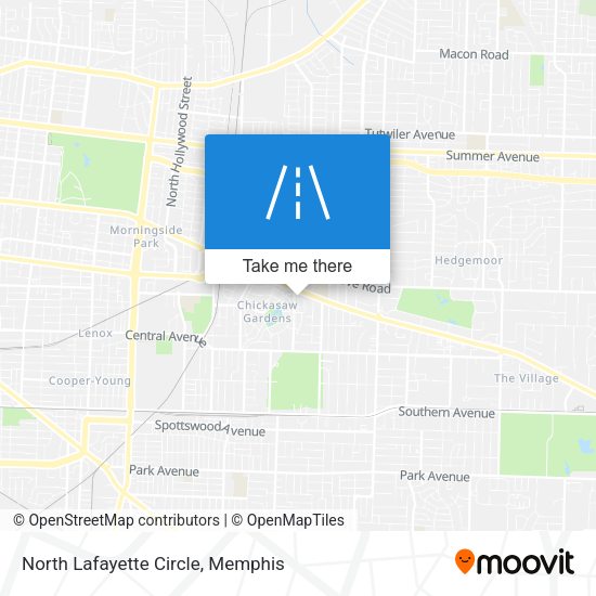 North Lafayette Circle map