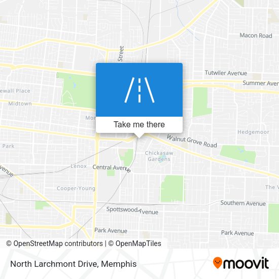 North Larchmont Drive map