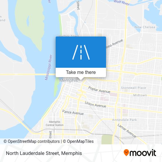 North Lauderdale Street map