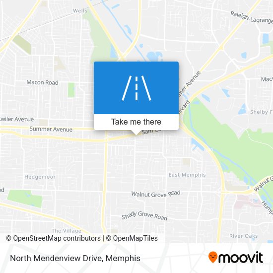 North Mendenview Drive map