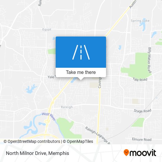 North Milnor Drive map