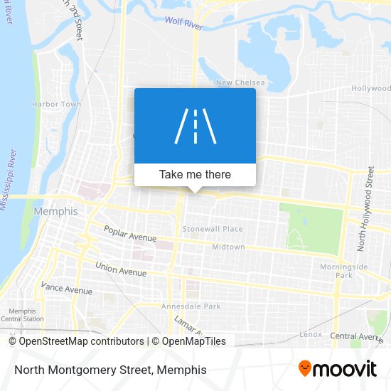 Mapa de North Montgomery Street