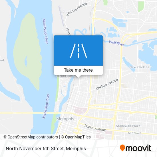 North November 6th Street map