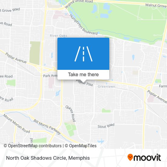 North Oak Shadows Circle map
