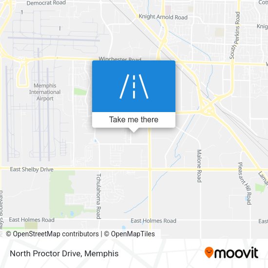North Proctor Drive map