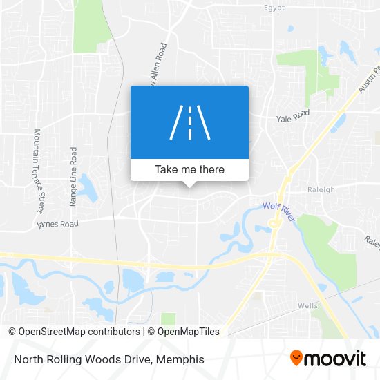North Rolling Woods Drive map