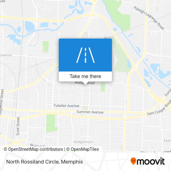 North Rossiland Circle map