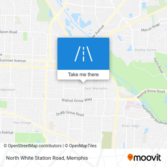 North White Station Road map