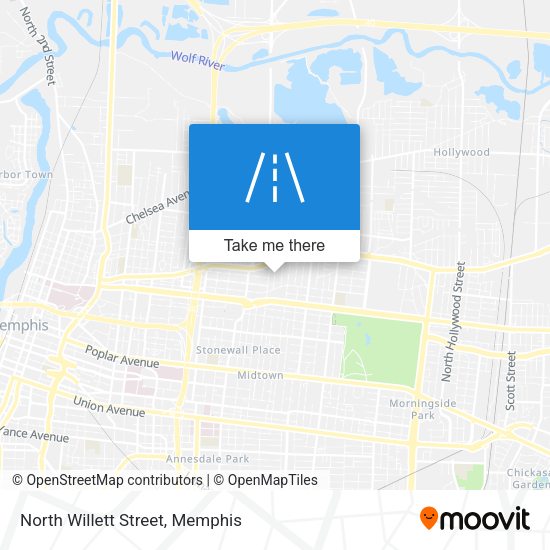 North Willett Street map