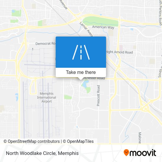 Mapa de North Woodlake Circle