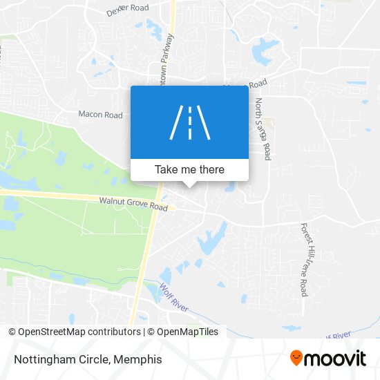 Nottingham Circle map