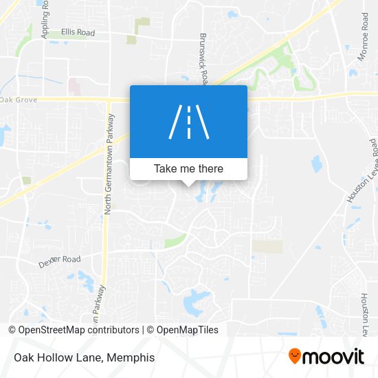 Mapa de Oak Hollow Lane