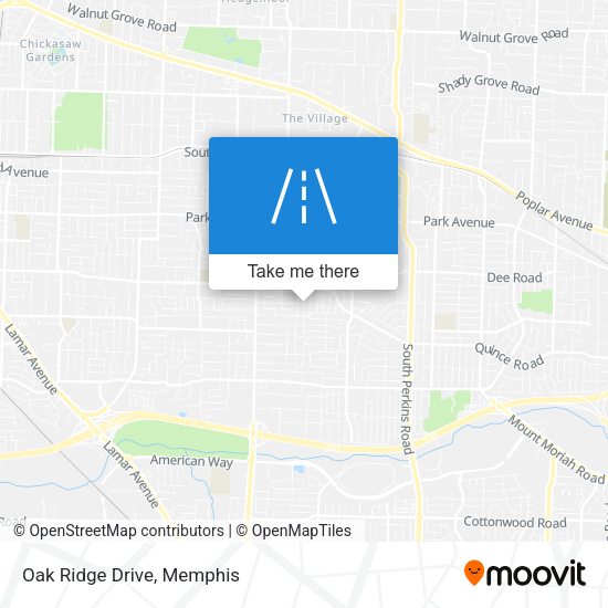 Mapa de Oak Ridge Drive