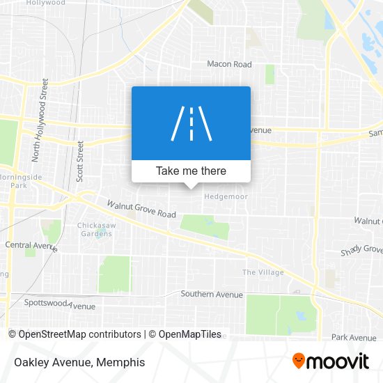 Mapa de Oakley Avenue