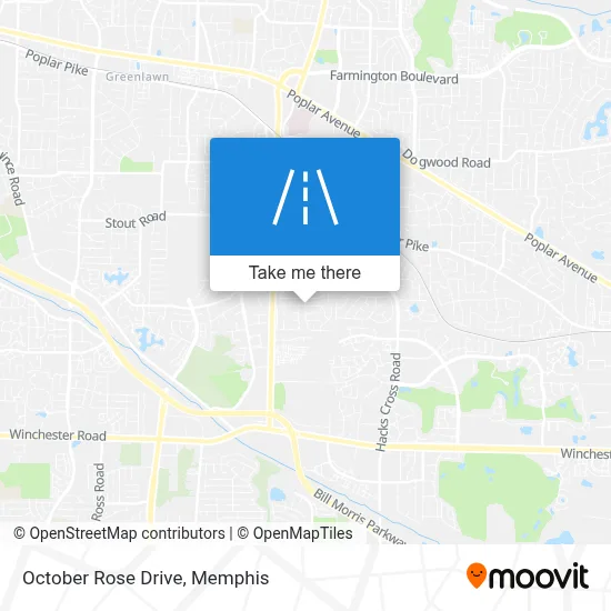 October Rose Drive map