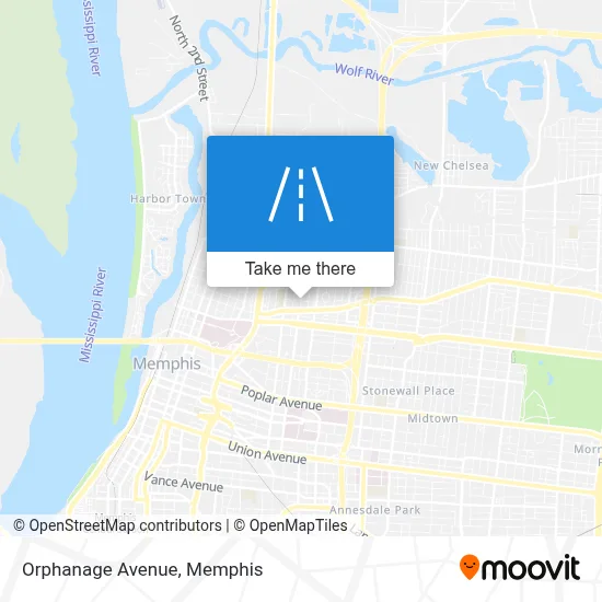 Orphanage Avenue map