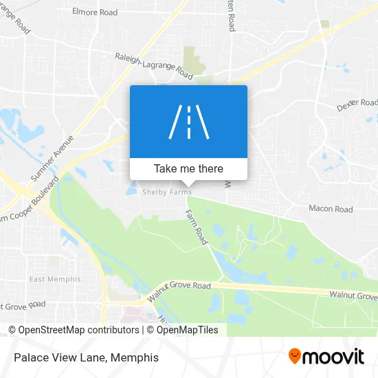 Palace View Lane map