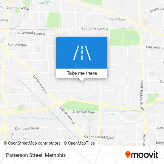 Patterson Street map