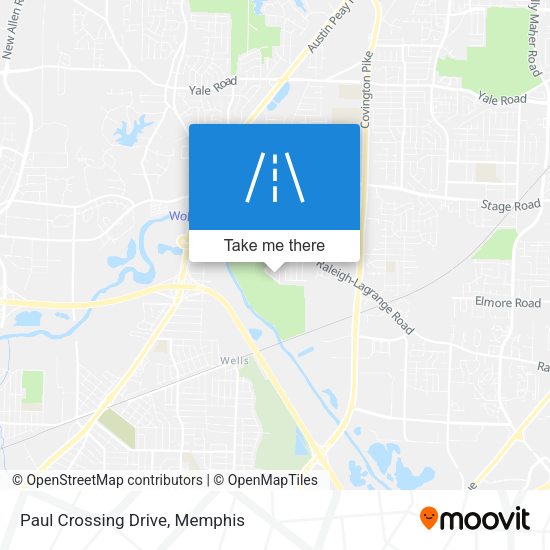 Paul Crossing Drive map