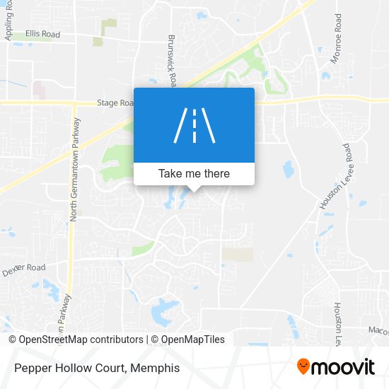 Pepper Hollow Court map