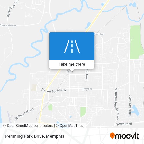 Mapa de Pershing Park Drive