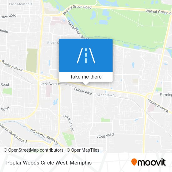 Poplar Woods Circle West map