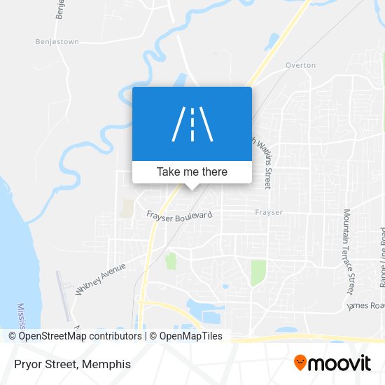 Mapa de Pryor Street