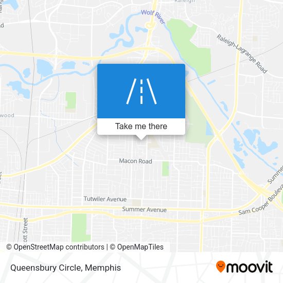 Mapa de Queensbury Circle