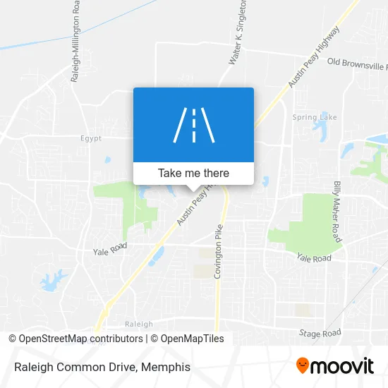 Raleigh Common Drive map