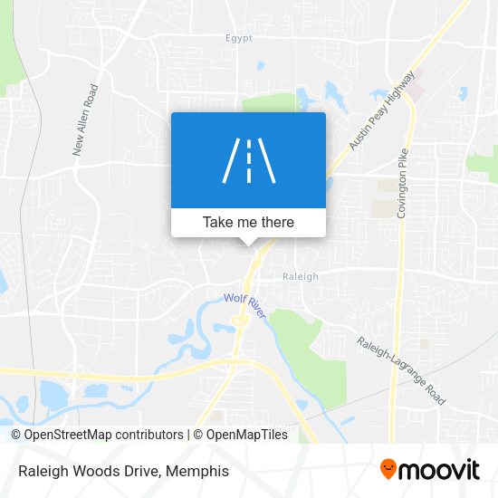 Raleigh Woods Drive map