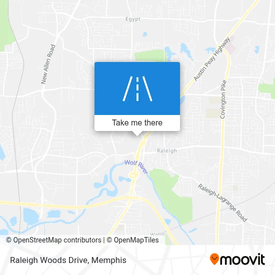 Raleigh Woods Drive map