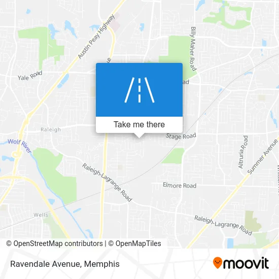 Ravendale Avenue map