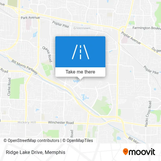 Ridge Lake Drive map