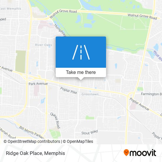 Ridge Oak Place map