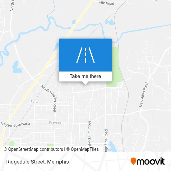 Ridgedale Street map