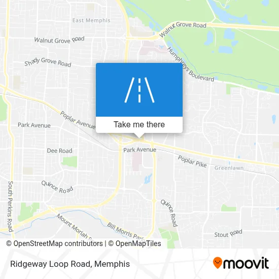 Ridgeway Loop Road map