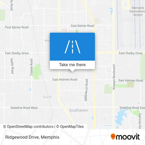 Ridgewood Drive map