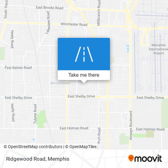 Ridgewood Road map