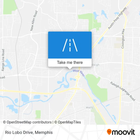 Rio Lobo Drive map