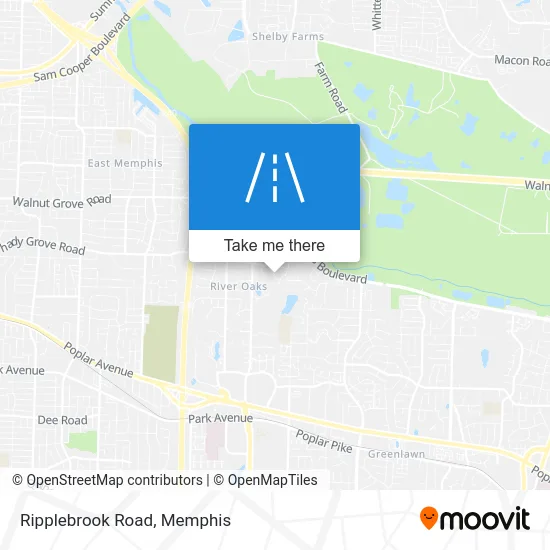 Ripplebrook Road map