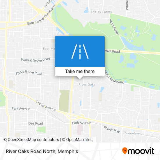 River Oaks Road North map