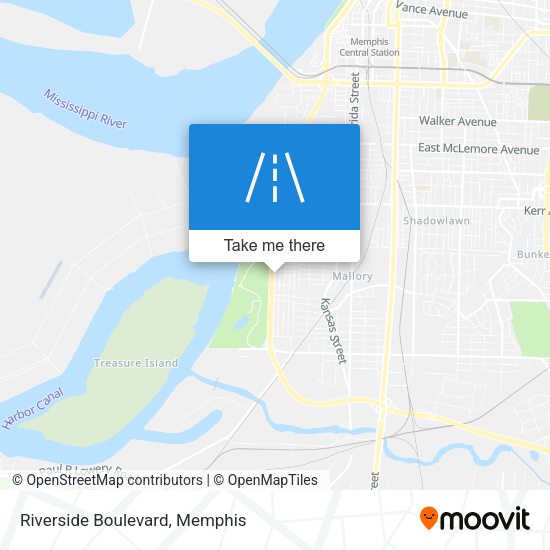 Mapa de Riverside Boulevard