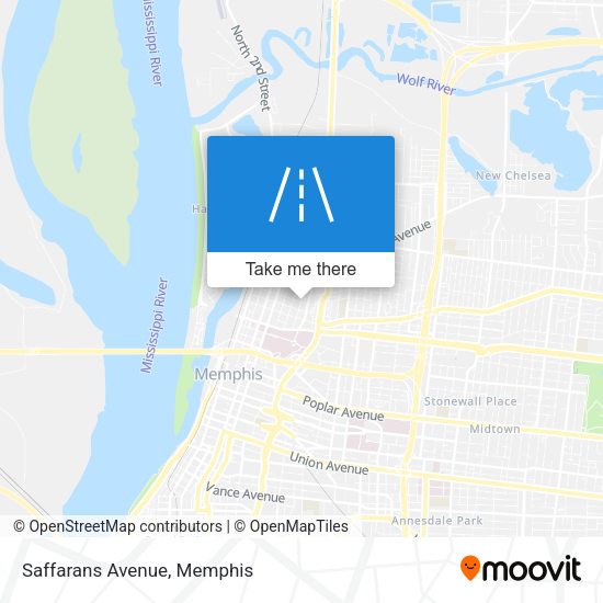 Mapa de Saffarans Avenue
