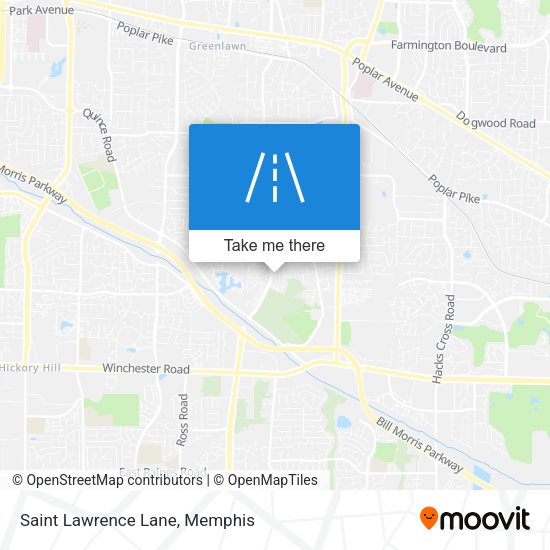 Saint Lawrence Lane map