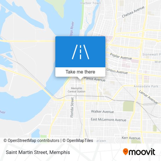 Saint Martin Street map