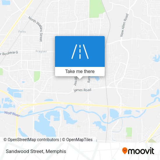 Sandwood Street map