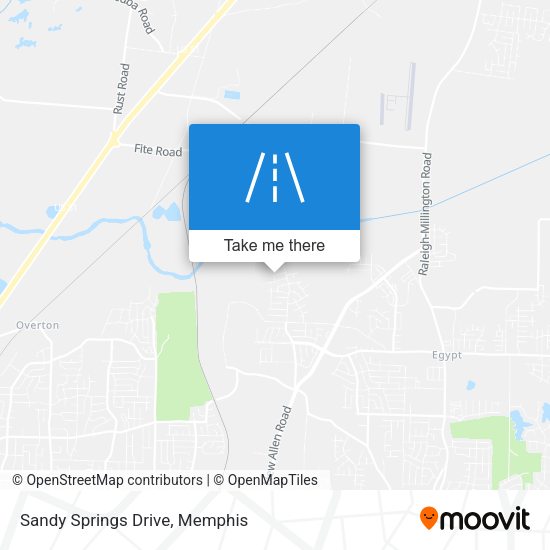 Mapa de Sandy Springs Drive