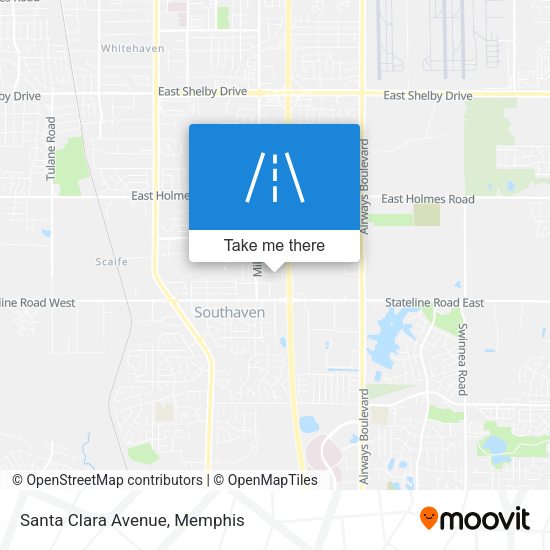 Mapa de Santa Clara Avenue