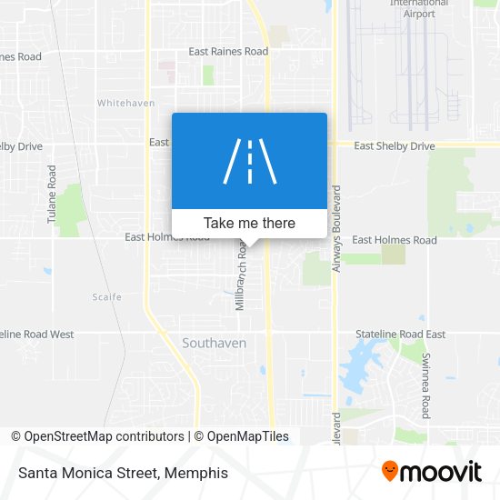 Mapa de Santa Monica Street